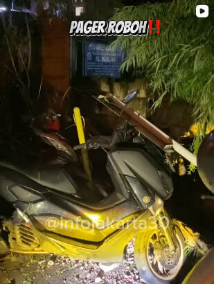 Pager roboh di dalam parkiran apartemen puri park view.😱 Fakmen.🥴